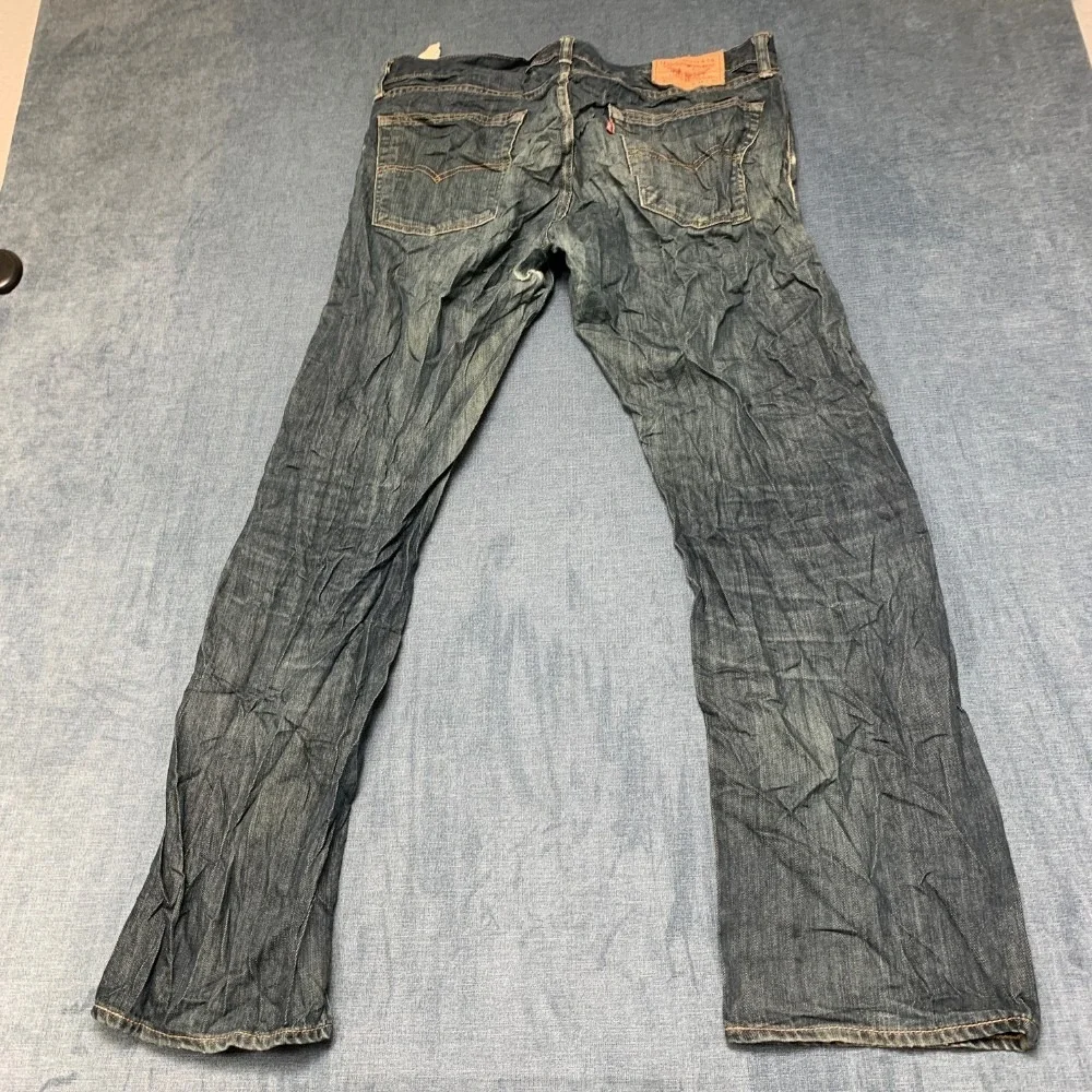 Levi's 514 Slim Straight Jeans Mens 36x32 Blue Denim Medium Wash 5-Pockets